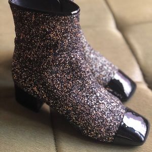 Chanel Glitter Boots